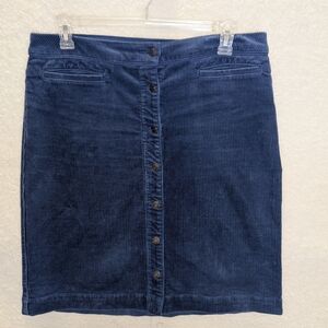 Lands' End Blue Knee-Length Pencil Skirt Casual